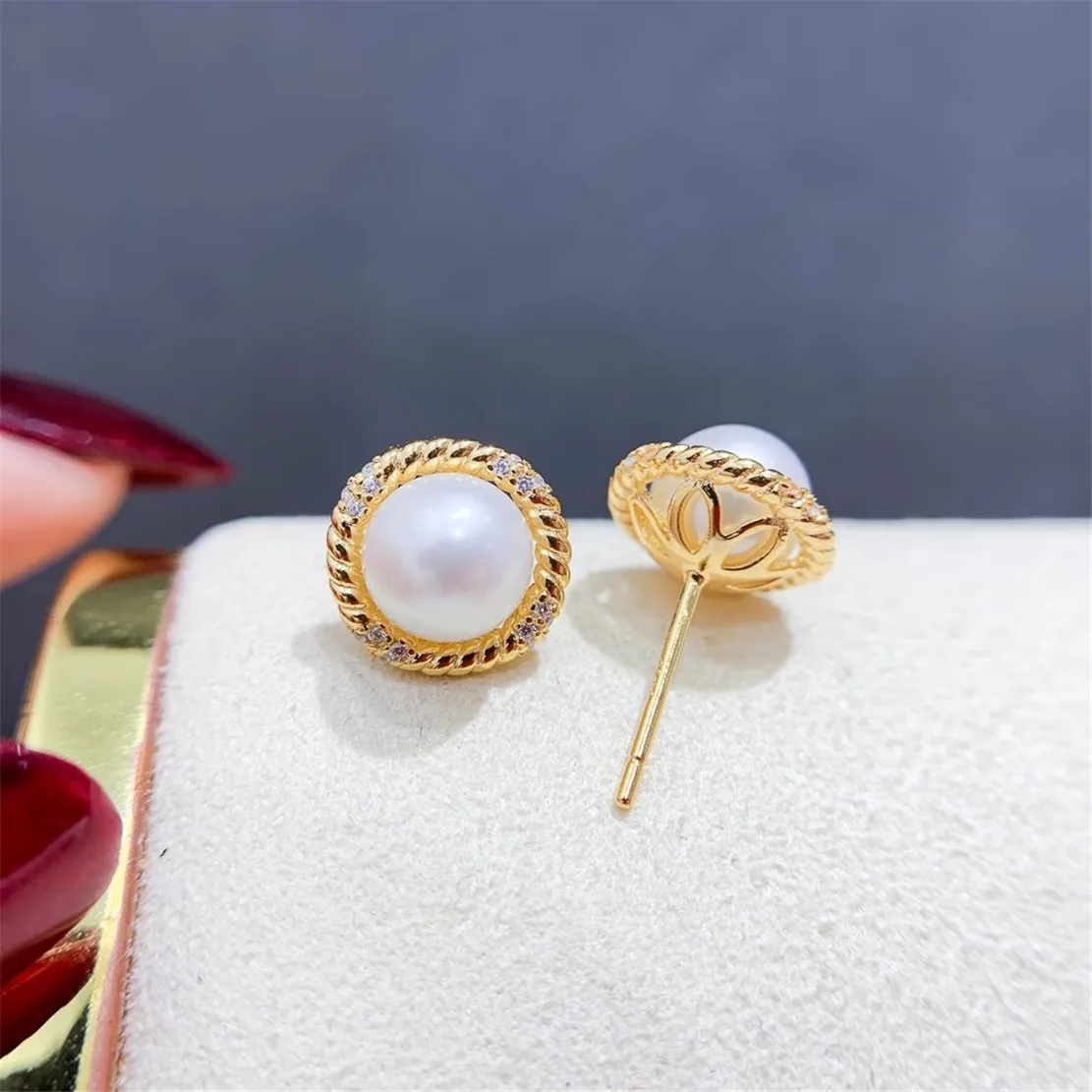 925 Stamped Alloy Gold Plating Pearl Earrings Setting DIY Jewelry Findings, Craft Supplies Handmade Earrings Accessory No Pearl
925 Stamped Alloy Gold Plating Pearl Earrings Setting DIY Jewelry Findings, Craft Supplies Handmade Earrings Accessory No Pearl
