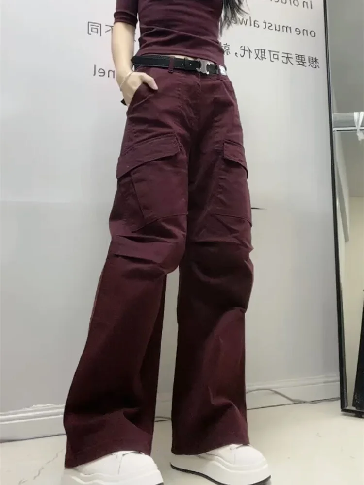 Осенние новые модные универсальные свободные и простые темпераментные повседневные однотонные широкие брюки-карго с высокой талией для женщин
Осенние новые модные универсальные свободные и простые темпераментные повседневные однотонные широкие брюки-карго с высокой талией для женщин