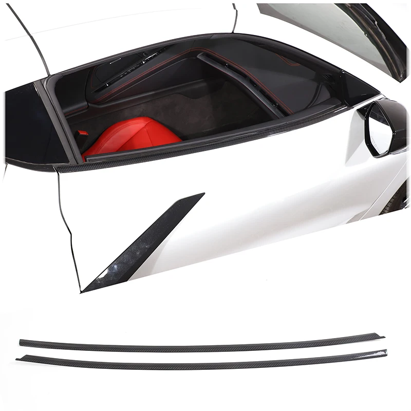 Real Carbon Fiber Car Front Windshield A-Pillar Panel Cover Trim Stickers For Chevrolet Corvette C8 Stingray Z51 Z06 2020-2023
Real Carbon Fiber Car Front Windshield A-Pillar Panel Cover Trim Stickers For Chevrolet Corvette C8 Stingray Z51 Z06 2020-2023