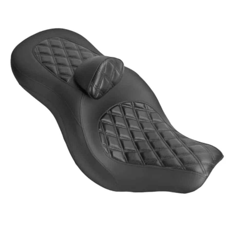 One-Piece Driver Passenger Seat Motorcycle 2-Up Seat with Driver Backrest Cushion Pad Compatible with Harley Softail Sport Glid
One-Piece Driver Passenger Seat Motorcycle 2-Up Seat with Driver Backrest Cushion Pad Compatible with Harley Softail Sport Glid