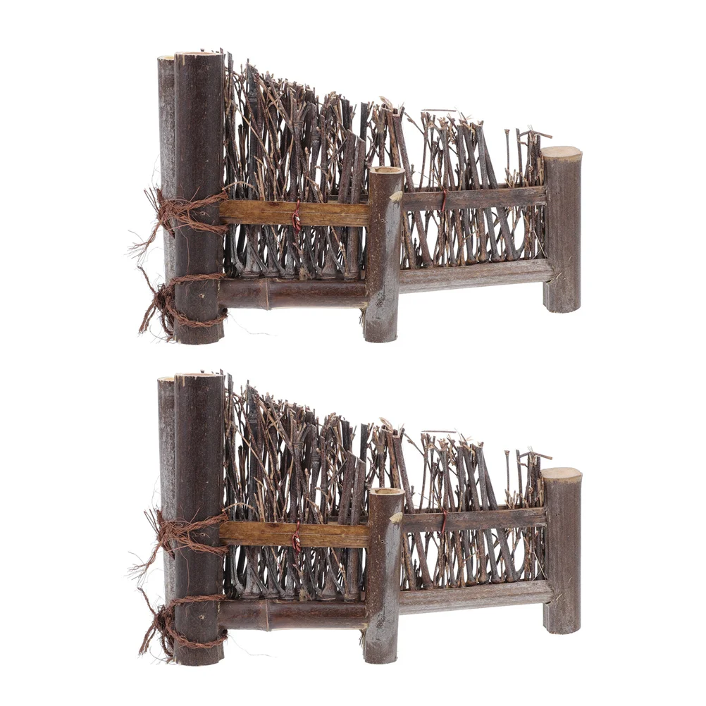 2 Pcs Bonsai Decoration Mini Picket Fence Screen Toy DIY Materials Room Miniature for Crafts
2 Pcs Bonsai Decoration Mini Picket Fence Screen Toy DIY Materials Room Miniature for Crafts