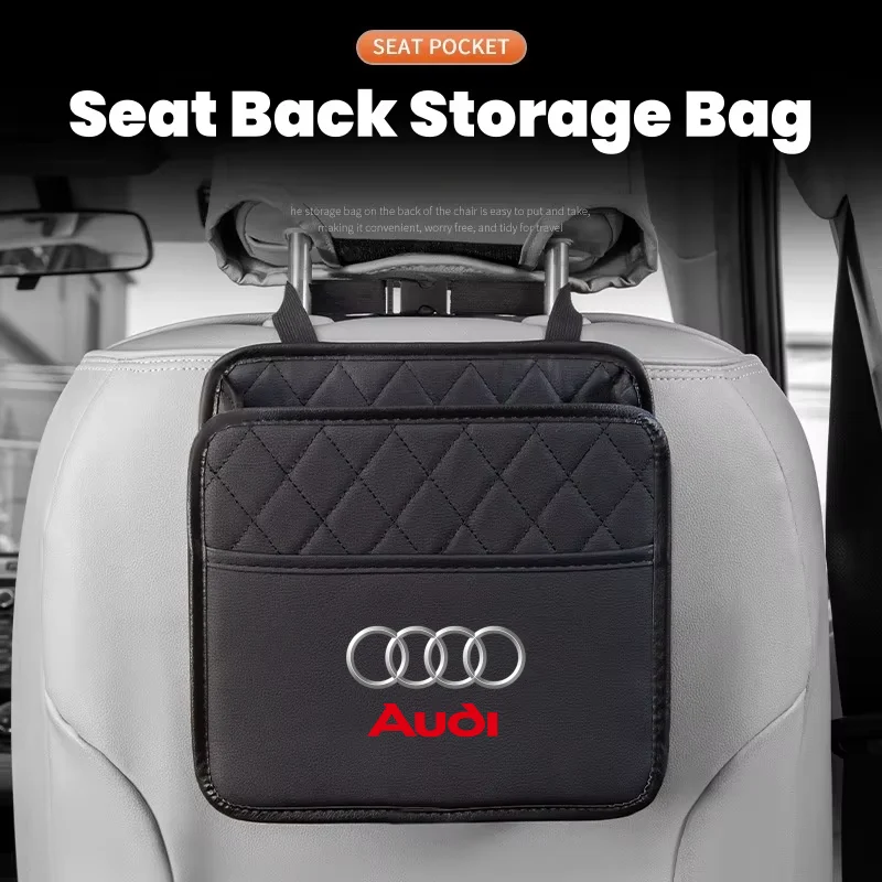 Multi-functional car seat back storage bag Leather storage bag for audi sport RS A1 A3 A4 B7 B8 A5 A6 A7 A8 Q3 Q5 Q7 Q8 TT
Multi-functional car seat back storage bag Leather storage bag for audi sport RS A1 A3 A4 B7 B8 A5 A6 A7 A8 Q3 Q5 Q7 Q8 TT