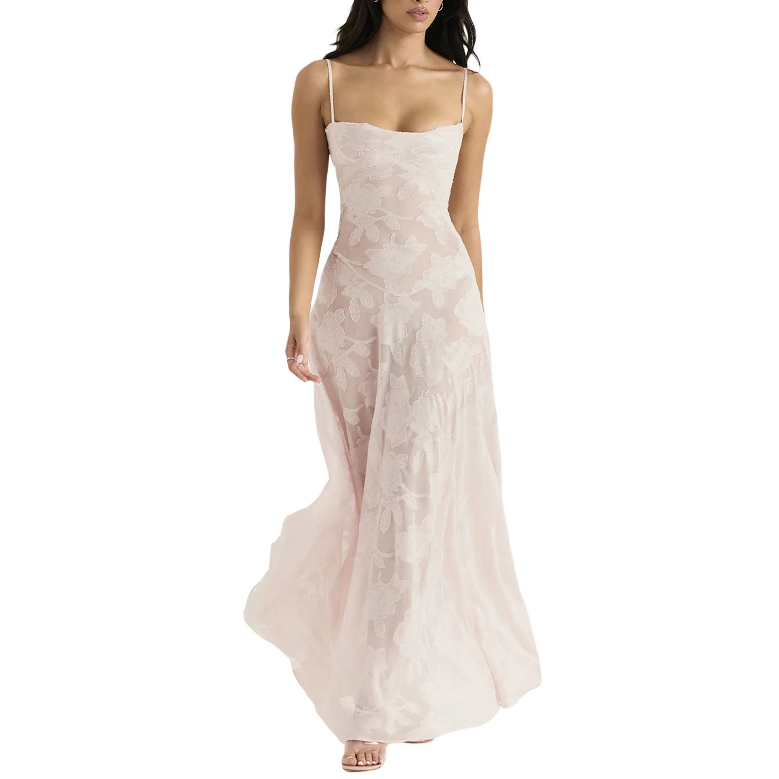 Fashion Women Spaghetti Strap Long Dress Floral Lace Sleeveelss Sling Backless Dress Summer Beach Holiday Dress Streetwear
Fashion Women Spaghetti Strap Long Dress Floral Lace Sleeveelss Sling Backless Dress Summer Beach Holiday Dress Streetwear