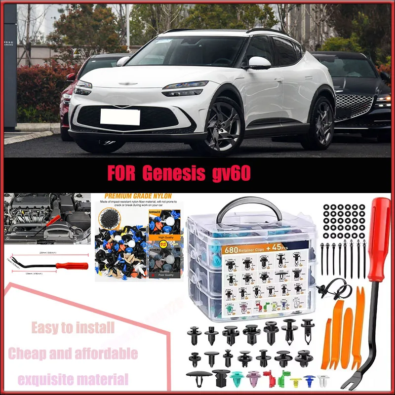 For Genesis Gv60 Buick Zeekr Benz Audi Car Plastic Retainer Clips Kit 680+45pcs Auto Fender Push Pin Car Fastener Clip Mixed Set
For Genesis Gv60 Buick Zeekr Benz Audi Car Plastic Retainer Clips Kit 680+45pcs Auto Fender Push Pin Car Fastener Clip Mixed Set