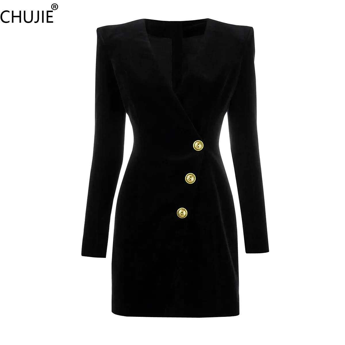 Velvet V-Neck Dress Coat - Slim Fit 3-Button Long Sleeve - Work to Evening Wear - Stretch Comfort Fit - Women's Formal Dress
Velvet V-Neck Dress Coat - Slim Fit 3-Button Long Sleeve - Work to Evening Wear - Stretch Comfort Fit - Women's Formal Dress