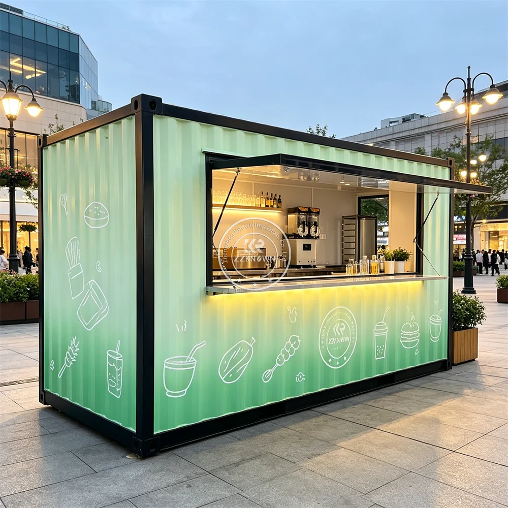 Custom Built Portable Container Restaurant Outdoor Fast Food Shop Mobile Container Bar with Kitchen Equipment
Custom Built Portable Container Restaurant Outdoor Fast Food Shop Mobile Container Bar with Kitchen Equipment