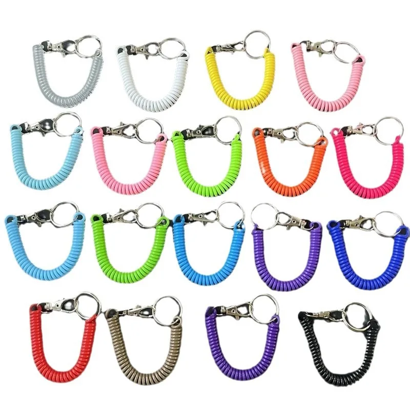 100PCS Spiral Retractable Spring Coil Keychain Theftproof Anti-lost Stretch Cord Safety Key Rings for Keys Wallet Cellphone
100PCS Spiral Retractable Spring Coil Keychain Theftproof Anti-lost Stretch Cord Safety Key Rings for Keys Wallet Cellphone