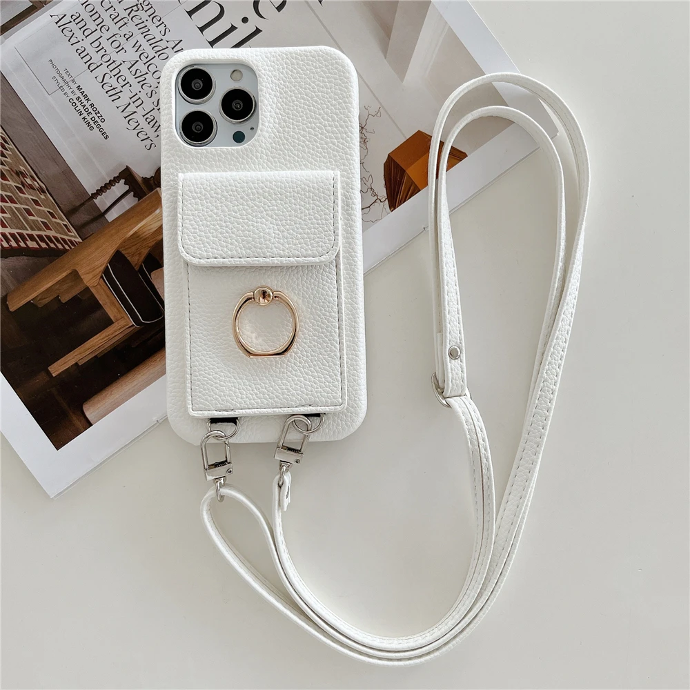 Leather Wallet Protection Cover With Ring For iPhone, Shockproof Phone Cases, iPhone 14, 13 Pro Max Plus, 12 Mini Case, Lanyard
Leather Wallet Protection Cover With Ring For iPhone, Shockproof Phone Cases, iPhone 14, 13 Pro Max Plus, 12 Mini Case, Lanyard