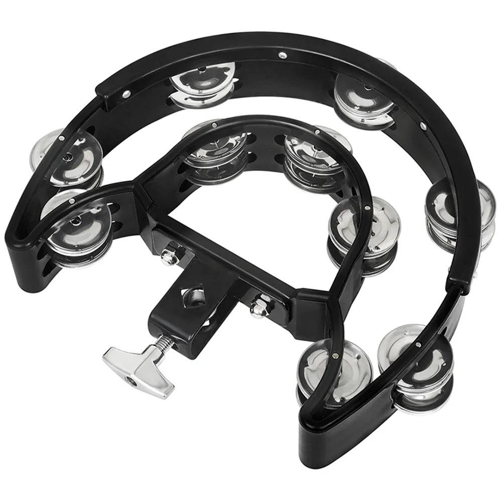 Metal Tambourines Hand Bells for Adults Black Color Drum Musical Toy Party Accessories Jingle Bells Hand Shaking Percussion
Metal Tambourines Hand Bells for Adults Black Color Drum Musical Toy Party Accessories Jingle Bells Hand Shaking Percussion