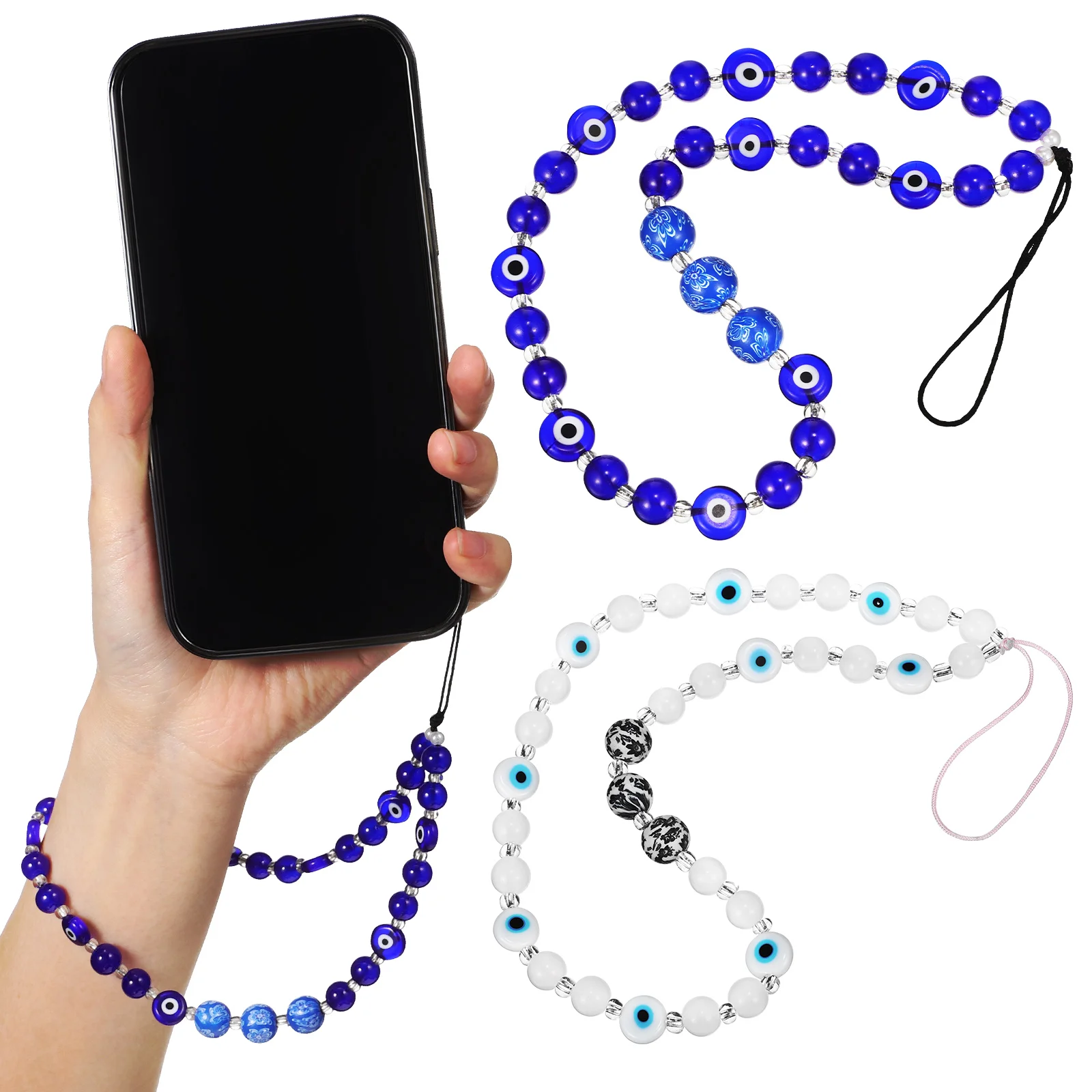 2 Pcs Lanyard Phone Strap Evil Eye Charm The Chain Wrist Charms Lanyards Accessories Aesthetic Wristband Miss
2 Pcs Lanyard Phone Strap Evil Eye Charm The Chain Wrist Charms Lanyards Accessories Aesthetic Wristband Miss