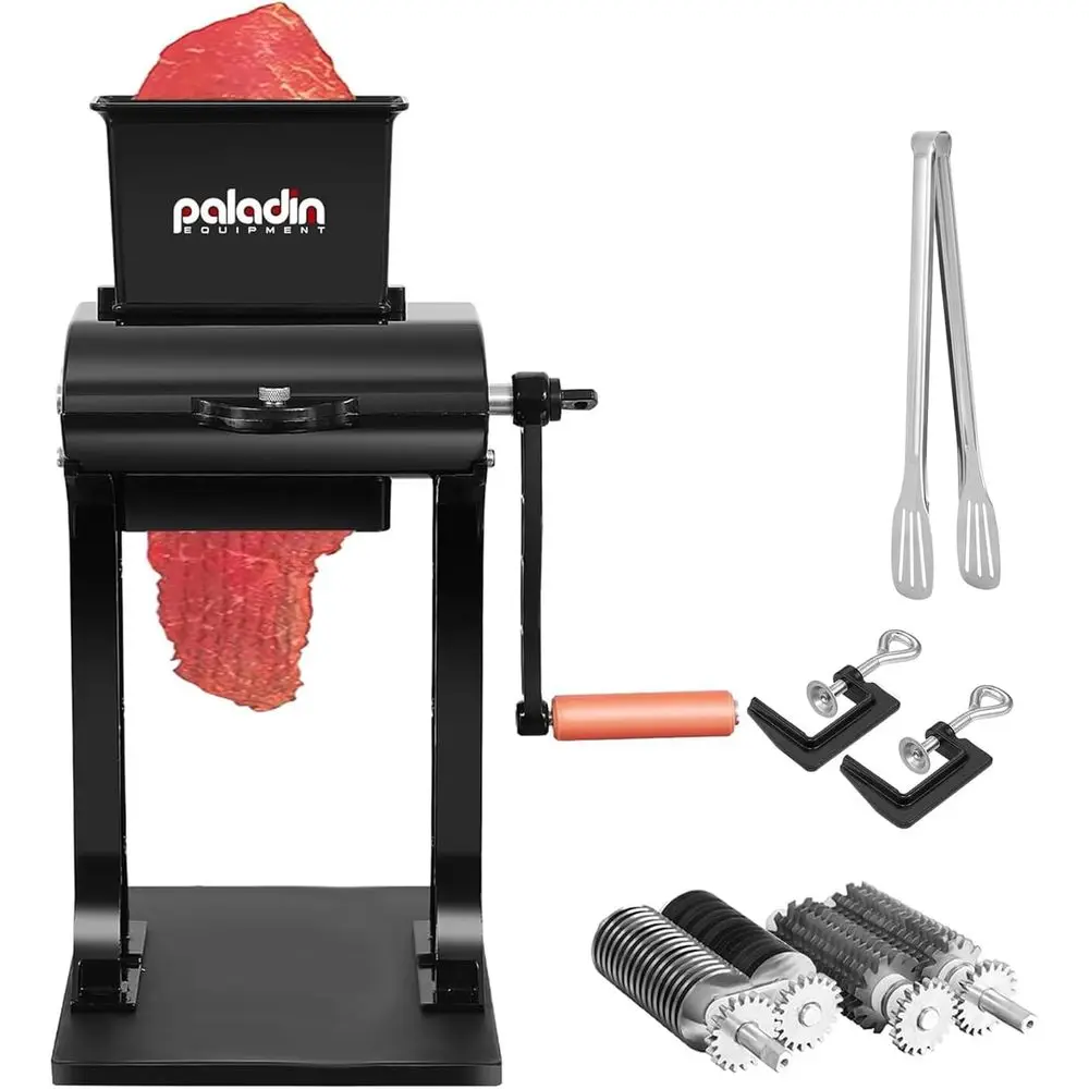 Meat Tenderizer Tool Manual hine Jerky Slicer, 2-in-1 meat tenderizer hine Heavy Duty Cuber, 2 Set o StainlSteel Blades, tructio
Meat Tenderizer Tool Manual hine Jerky Slicer, 2-in-1 meat tenderizer hine Heavy Duty Cuber, 2 Set o StainlSteel Blades, tructio