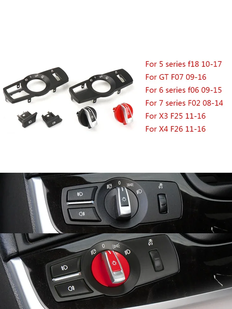 LHD RHD Headlight Lamp Rotary Button Foglight Switch Cover Panel Trim For BMW 5 5GT 6 7 X3 X4 Series F10 F11 F07 F06 F01 F25 F26
LHD RHD Headlight Lamp Rotary Button Foglight Switch Cover Panel Trim For BMW 5 5GT 6 7 X3 X4 Series F10 F11 F07 F06 F01 F25 F26