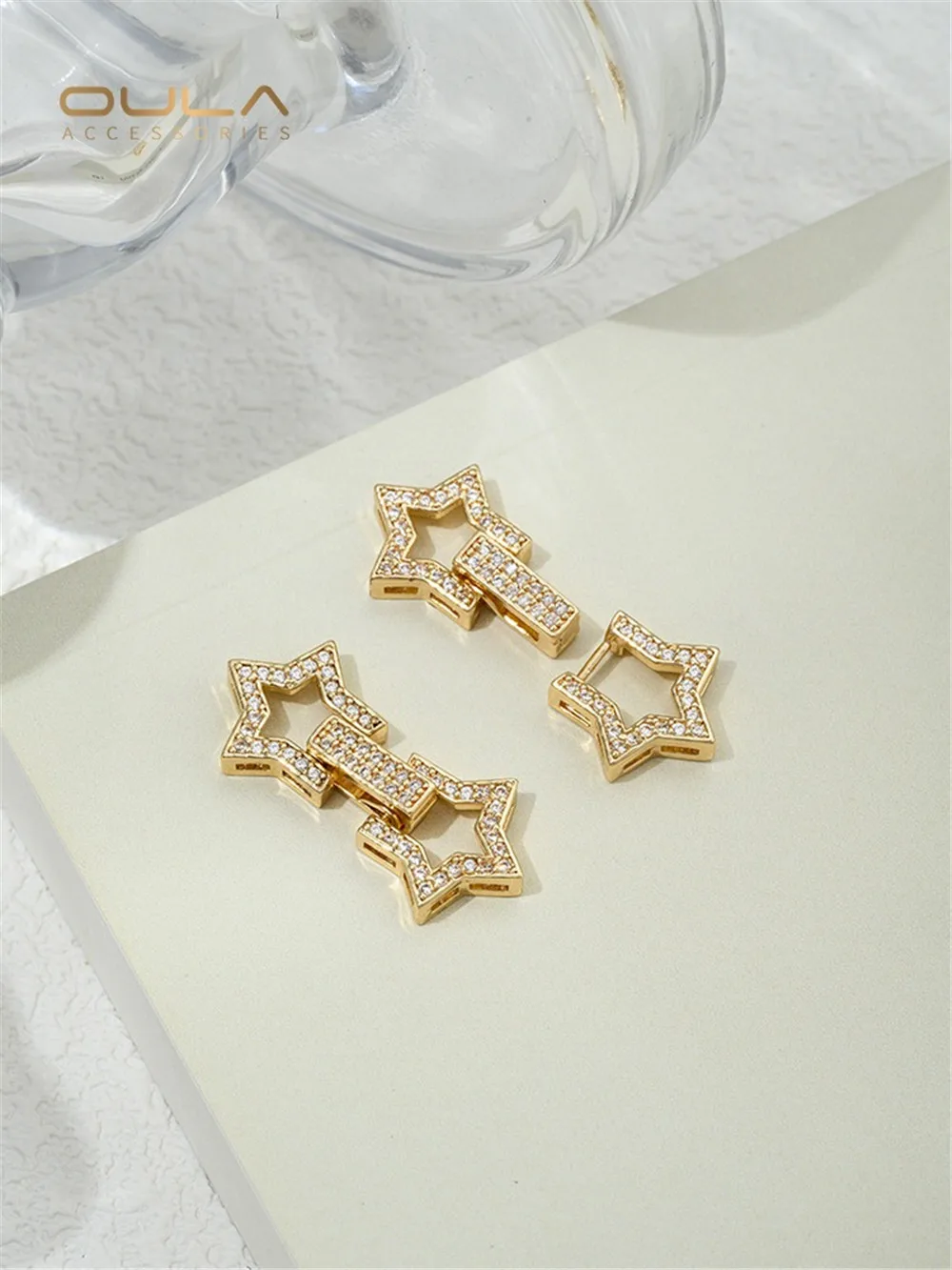 14K Gold-Color Plated Single and Double Row Pearl Buckle Gourd Heart Bow Diy Necklace Bracelet Connecting Buckle Accessories
14K Gold-Color Plated Single and Double Row Pearl Buckle Gourd Heart Bow Diy Necklace Bracelet Connecting Buckle Accessories