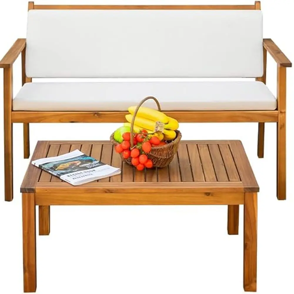 4-х предметный диван из дерева акации для бесед на открытом воздухе со столом и подушками, стулья для крыльца для сада, террасы, заднего двора, натуральный
4-х предметный диван из дерева акации для бесед на открытом воздухе со столом и подушками, стулья для крыльца для сада, террасы, заднего двора, натуральный