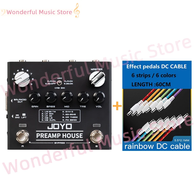 JOYO R-15 Deliver colored DC lines PREAMP HOUSE 9 Amp Preamp 18 Sound Effects True Bypass Bass & Guitar Accessories
JOYO R-15 Deliver colored DC lines PREAMP HOUSE 9 Amp Preamp 18 Sound Effects True Bypass Bass & Guitar Accessories