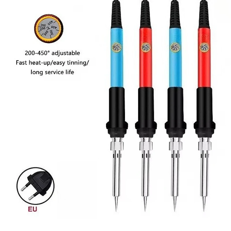 Комплект паяльника 60 Вт, керамический нагреватель, паяльный инструмент, регулируемая температура от 200 до 450 ° C с наконечниками, проволока для припоя
Комплект паяльника 60 Вт, керамический нагреватель, паяльный инструмент, регулируемая температура от 200 до 450 ° C с наконечниками, проволока для припоя