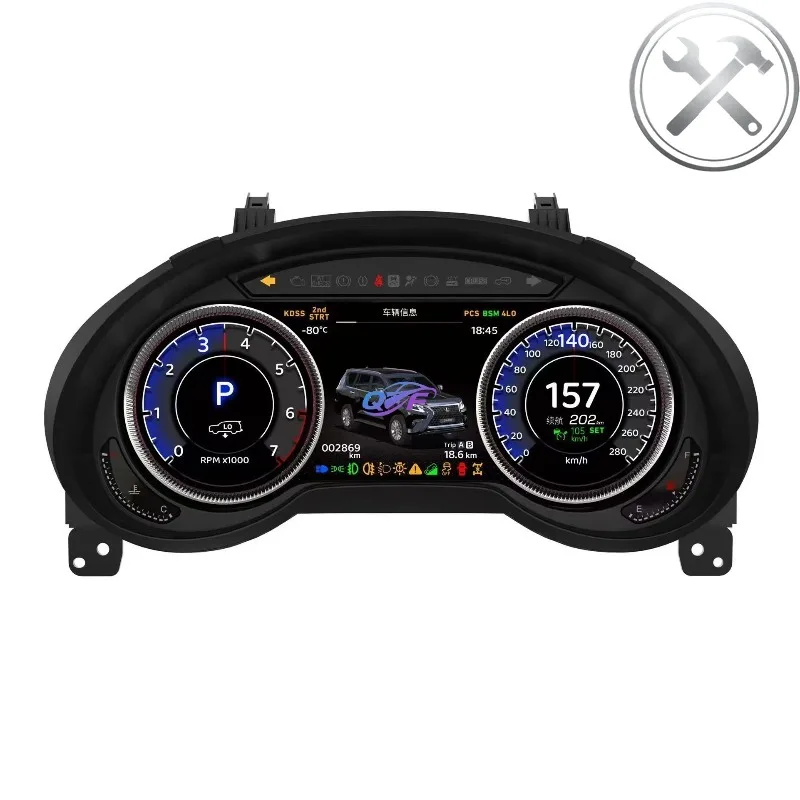Multifunctional LINUX System Instrument Panel HD LCD Digital Dashboard Speedometer Display Auto Parts for LC200
Multifunctional LINUX System Instrument Panel HD LCD Digital Dashboard Speedometer Display Auto Parts for LC200