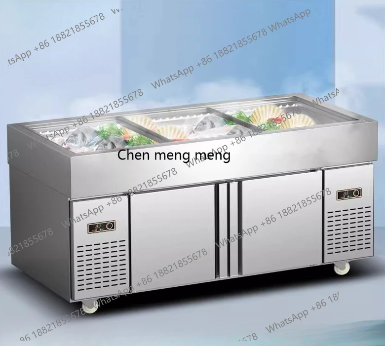 Commercial hot pot hotel restaurant display table fresh-keeping freezer ordering cabinet
Commercial hot pot hotel restaurant display table fresh-keeping freezer ordering cabinet