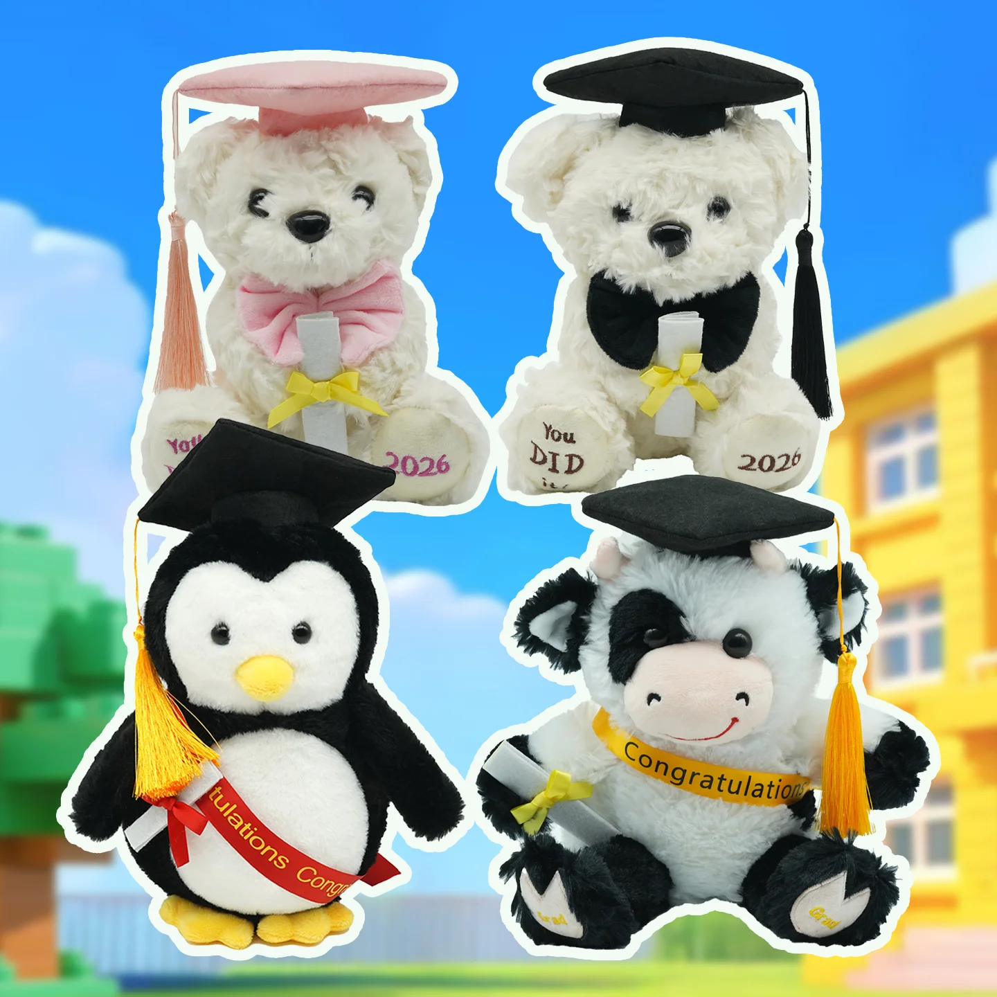 YanQing New Cute Graduated Penguin Stuffed Toy Cartoon Soft Plush Toys with Graduation Cap Stuffed Toy Students Gifts
YanQing New Cute Graduated Penguin Stuffed Toy Cartoon Soft Plush Toys with Graduation Cap Stuffed Toy Students Gifts