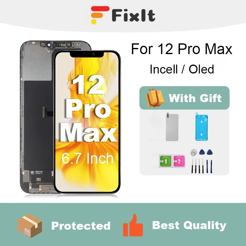 For Iphone 12 Pro Max Screen Replacement 6.7 Inch Mobile Phone LCD Display Screen Digitizer Frame Full Assembly With Repair Tool
For Iphone 12 Pro Max Screen Replacement 6.7 Inch Mobile Phone LCD Display Screen Digitizer Frame Full Assembly With Repair Tool