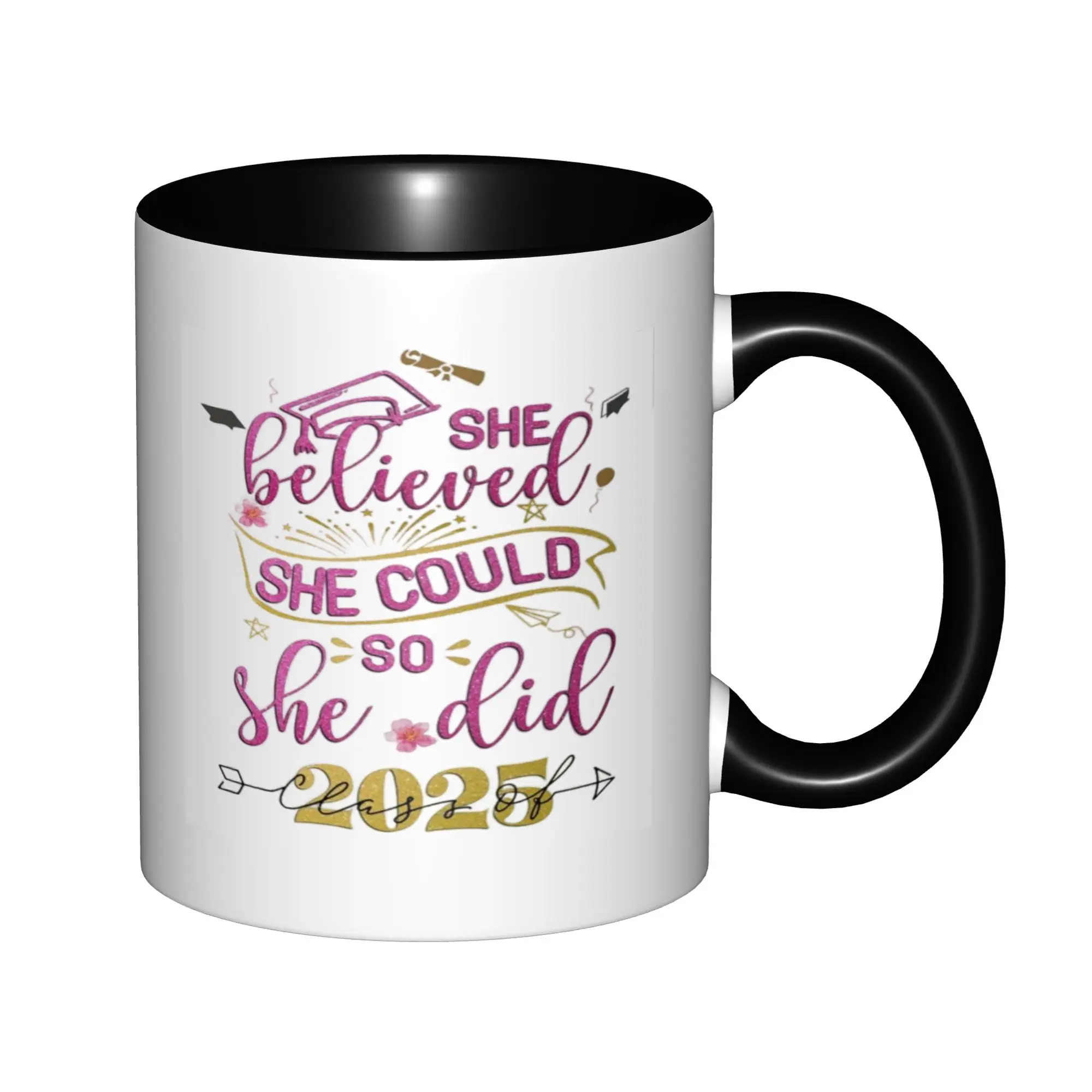 Graduation Mug Gift For Her 2025 - She Belived She Could So She Did Mugs For Birthday Coffee Mugs Ceramic Tea Cups 11oz
Graduation Mug Gift For Her 2025 - She Belived She Could So She Did Mugs For Birthday Coffee Mugs Ceramic Tea Cups 11oz