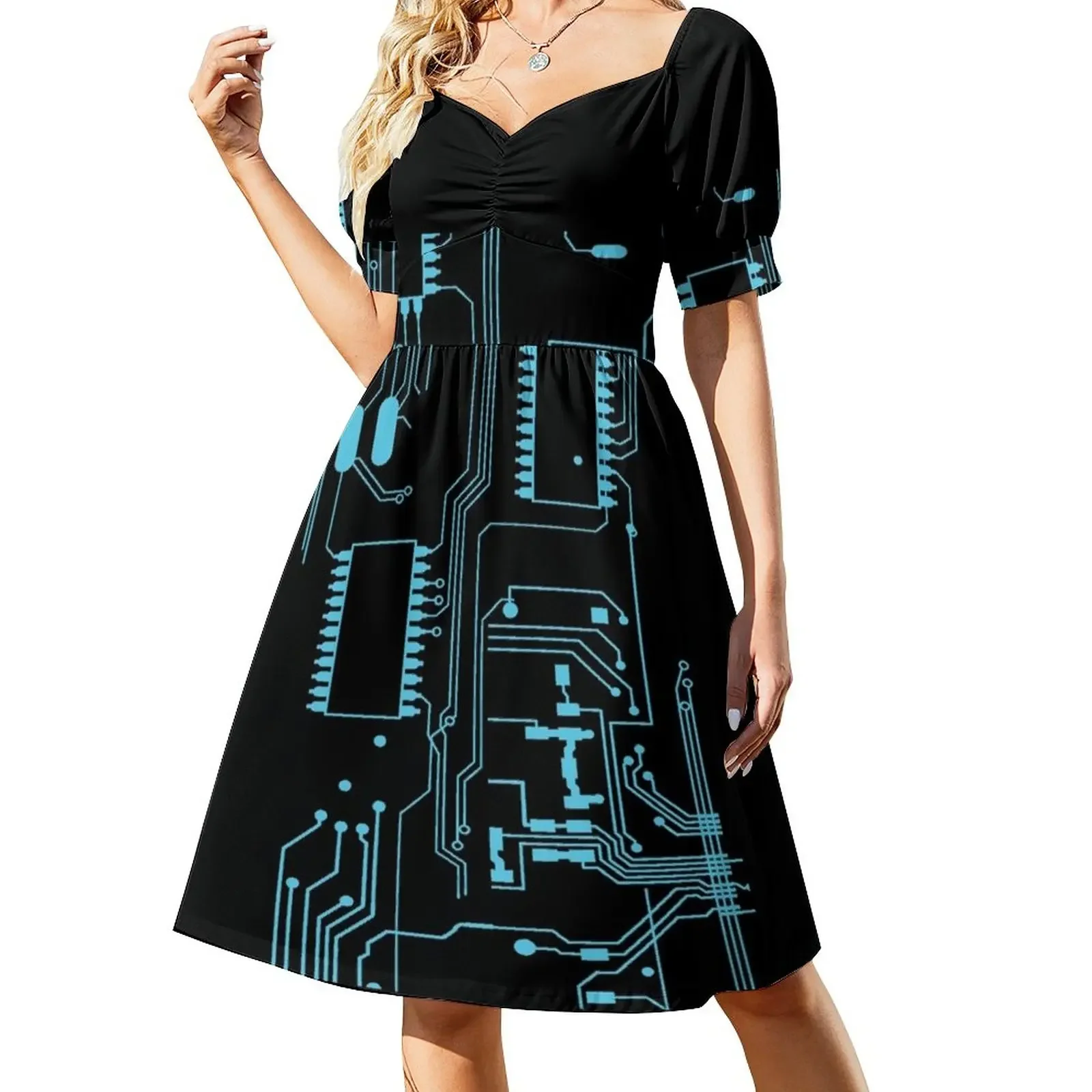 Electronic Circuit Board Engineering Short-Sleeved Dress dress women summer 2025 long dress women summer evening dresses ladies
Electronic Circuit Board Engineering Short-Sleeved Dress dress women summer 2025 long dress women summer evening dresses ladies