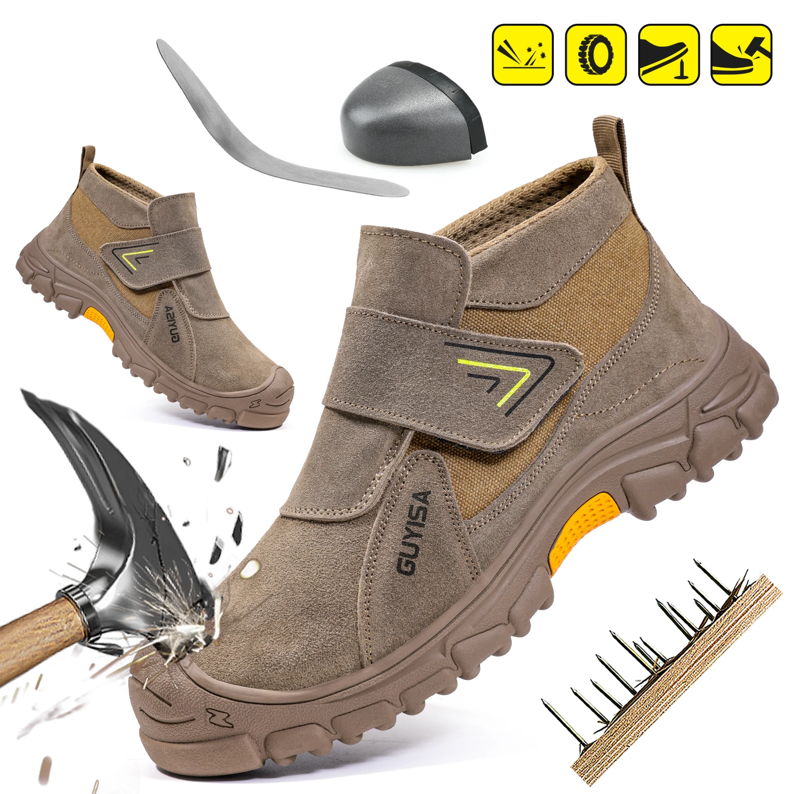 GUYISA Men's work shoes welder series four-season mid-top
GUYISA Men's work shoes welder series four-season mid-top