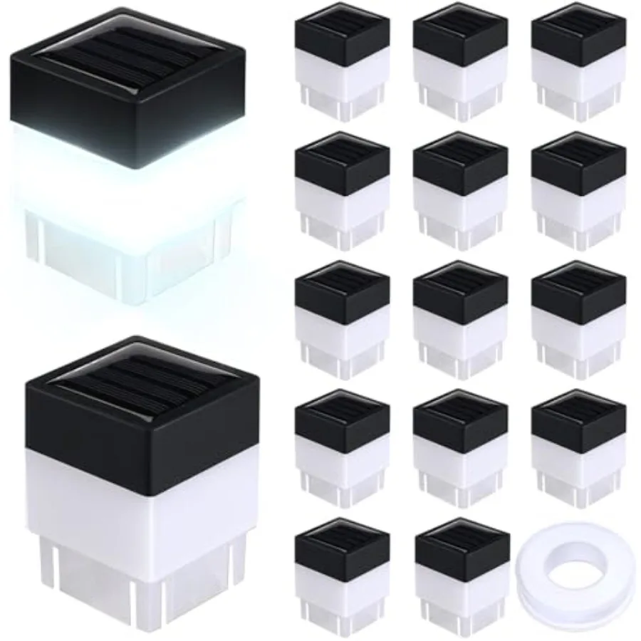 Pack Solar Fence Post Cap Lights 2In x 2In 5cm x 5cm Solar Post Cap Fence Lights for Garden Gazebos Street Wall
Pack Solar Fence Post Cap Lights 2In x 2In 5cm x 5cm Solar Post Cap Fence Lights for Garden Gazebos Street Wall