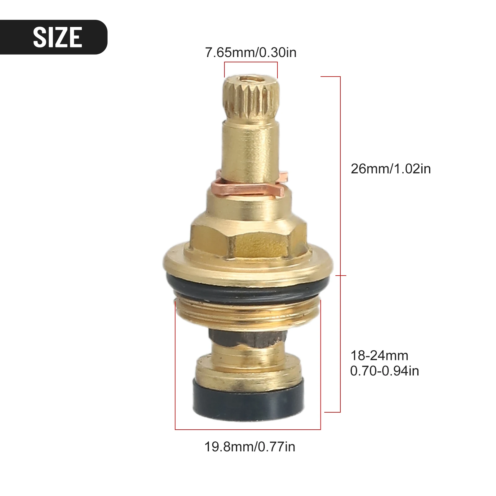 Brass Faucet Tap Valve Spool Faucet Cartridge Hot And Cold Water Spool G1/2 20 Tooth Cartridge Valves Bathroom Access
Brass Faucet Tap Valve Spool Faucet Cartridge Hot And Cold Water Spool G1/2 20 Tooth Cartridge Valves Bathroom Access