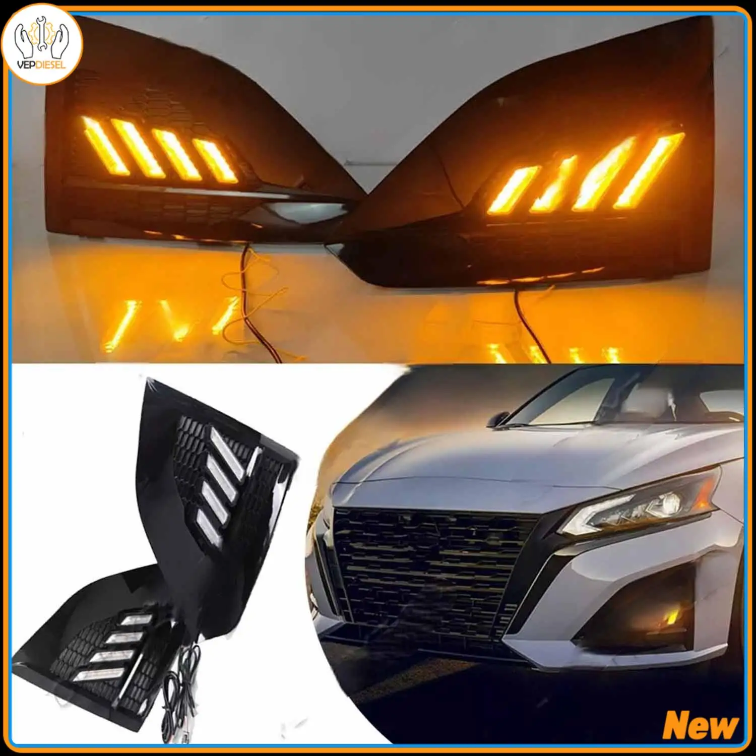 1Pair/2pcs New LED Fog Light Daytime Running Lamp Tricolor LH RH 2p For Nissan Altima 2023-2025 5000K-8000K Automotive Parts
1Pair/2pcs New LED Fog Light Daytime Running Lamp Tricolor LH RH 2p For Nissan Altima 2023-2025 5000K-8000K Automotive Parts