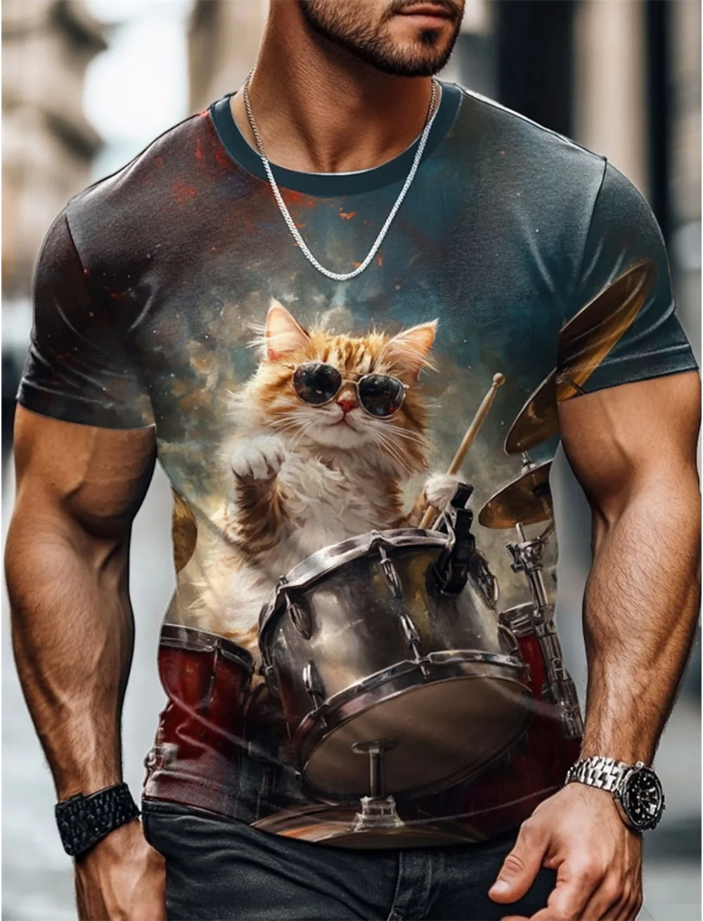 Fashion Cat Graphic T Shirts for Men Summer Casual Short Sleeve 3D Printed O Neck T-Shirts Loose Breathable Funny Kids Tees Tops
Fashion Cat Graphic T Shirts for Men Summer Casual Short Sleeve 3D Printed O Neck T-Shirts Loose Breathable Funny Kids Tees Tops