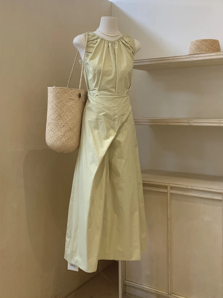 Summer New Design Asymmetrical Waist-Cinching Sleeveless round Neck Long Dress Tea Break Folded Women's Dress French Style A-...
Summer New Design Asymmetrical Waist-Cinching Sleeveless round Neck Long Dress Tea Break Folded Women's Dress French Style A-...
