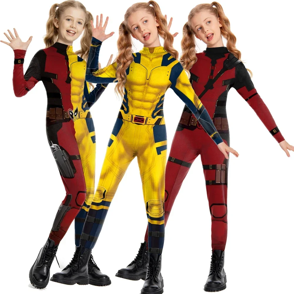Halloween Wolverine Cosplay Costume Girls Boys Jumpsuit Superhero Deadpool 3 Cosplay Zenti Party Bodysuit Tops T-shirt Hoodies
Halloween Wolverine Cosplay Costume Girls Boys Jumpsuit Superhero Deadpool 3 Cosplay Zenti Party Bodysuit Tops T-shirt Hoodies