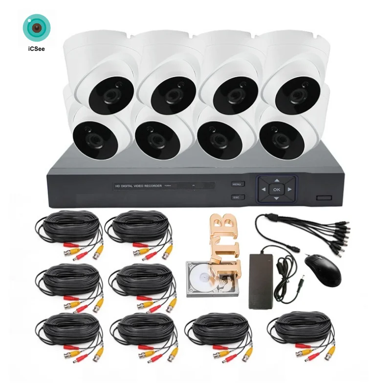8CH 5MP AHD DVR CCTV Camera Kit With Night Vision 30M IR Range Waterproof Dome Camera Security System
8CH 5MP AHD DVR CCTV Camera Kit With Night Vision 30M IR Range Waterproof Dome Camera Security System