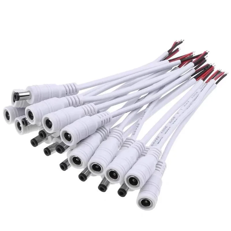 5/10pcs DC 12V Connector 5.5x2.1mm Male and Female DC Power Socket Jack Connector Cable Plug Wire DIY Creative DC Cable
5/10pcs DC 12V Connector 5.5x2.1mm Male and Female DC Power Socket Jack Connector Cable Plug Wire DIY Creative DC Cable