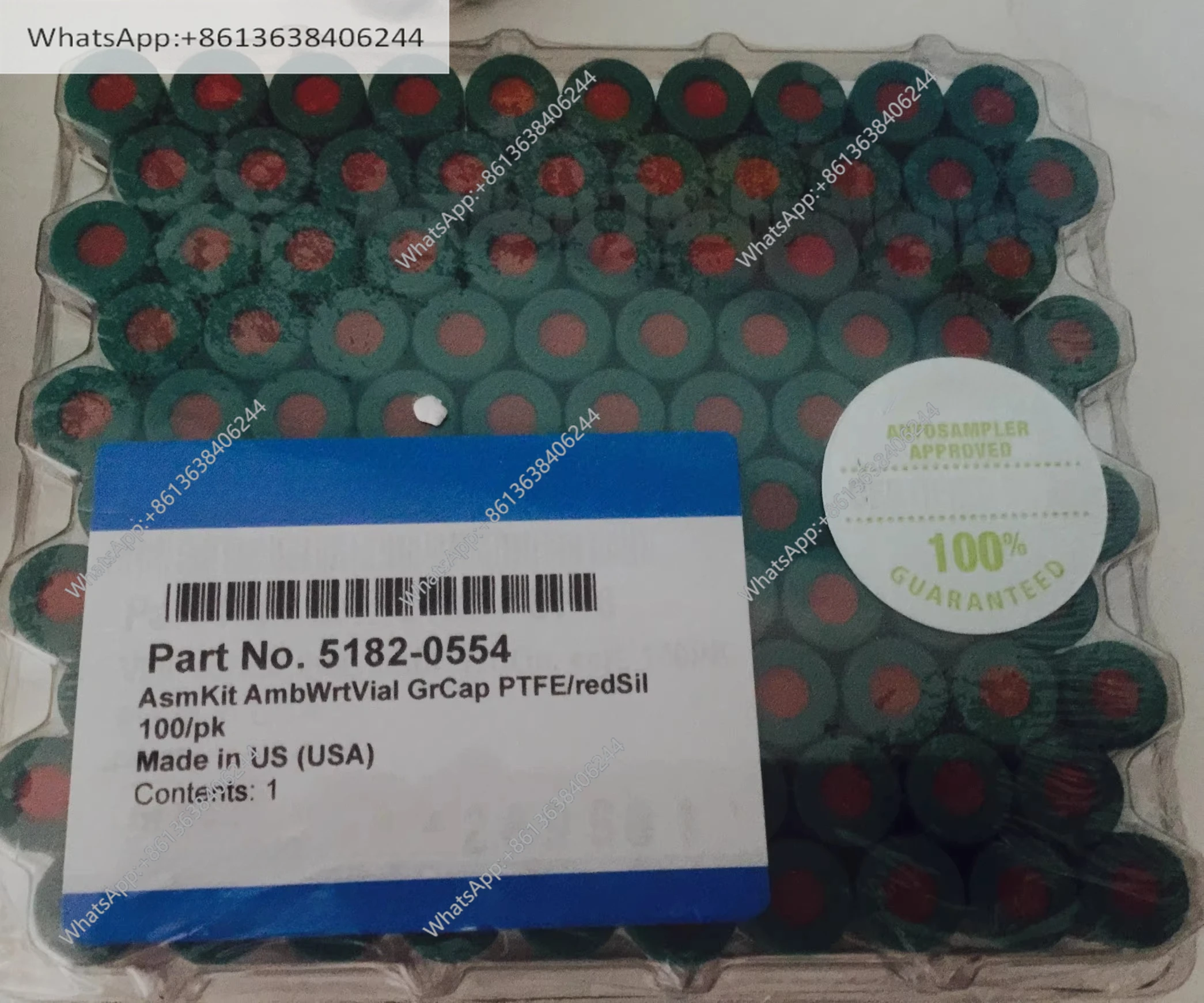 Original, Brown 2ml Sample Bottle Set Green Threaded Cap Red Pad 5182-0554
Original, Brown 2ml Sample Bottle Set Green Threaded Cap Red Pad 5182-0554