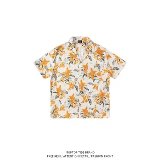 Mr. WH Hawaiian Print Cuban Collar Short Sleeve Men's Shirt Summer Beach Casual Style Polyester Fiber Breathable Comfortable
Mr. WH Hawaiian Print Cuban Collar Short Sleeve Men's Shirt Summer Beach Casual Style Polyester Fiber Breathable Comfortable