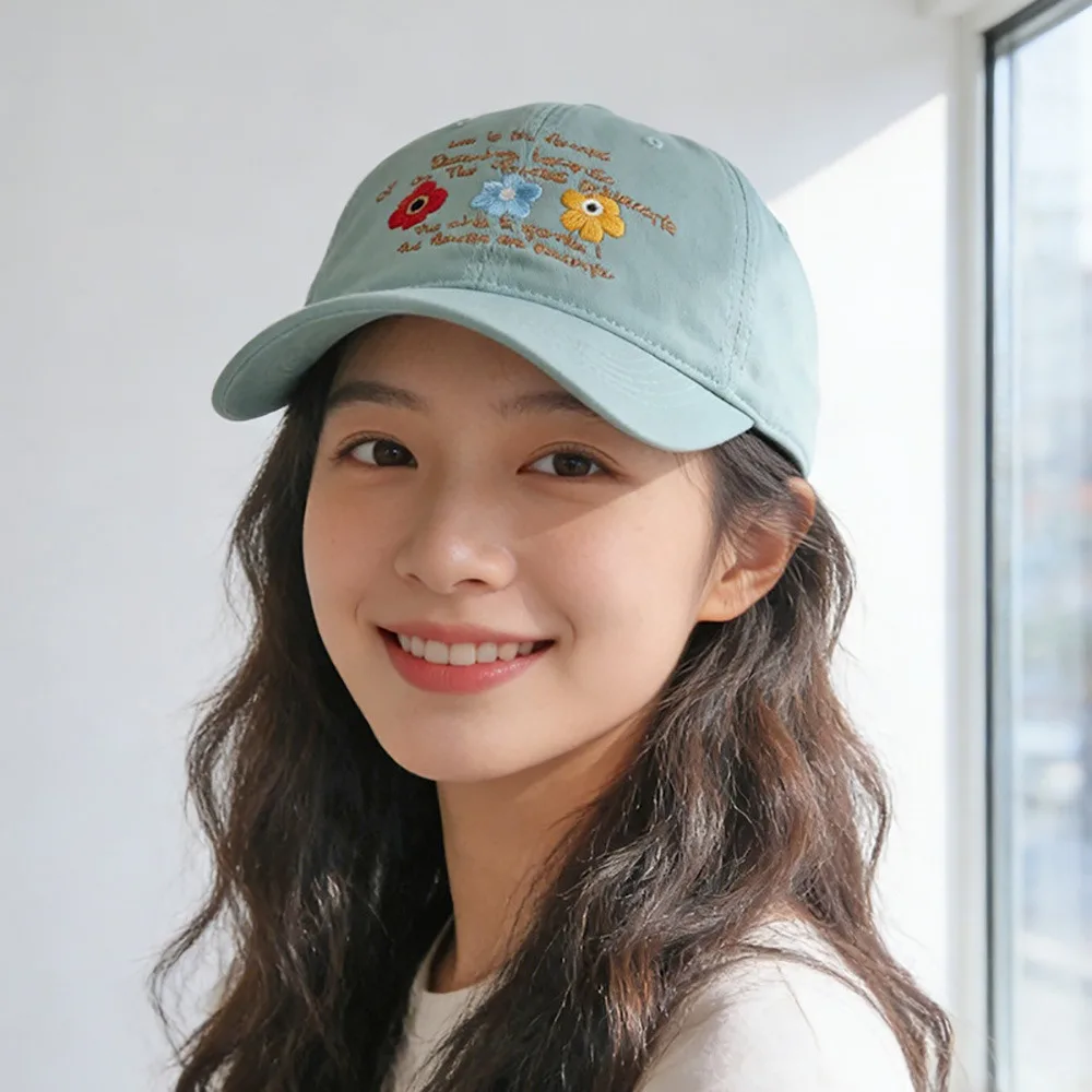 Multicolor Flat Cap Flower Embroidery Adjustable Head Circumference Baseball Cap Adjustable Buckle Sports Hat Sports Activities
Multicolor Flat Cap Flower Embroidery Adjustable Head Circumference Baseball Cap Adjustable Buckle Sports Hat Sports Activities