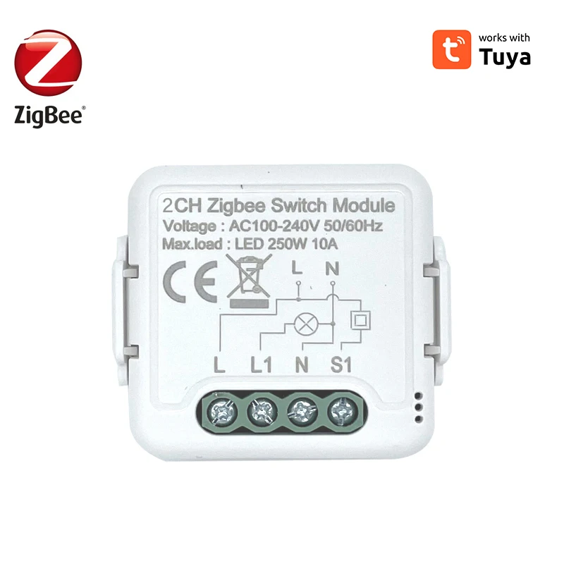 Умный модуль переключателя Tuya ZigBee 3,0, 10 А, выключатель «сделай сам», 1/2 клавиш, поддержка 2 способов управления, модуль автоматизации с Alexa Google Home
Умный модуль переключателя Tuya ZigBee 3,0, 10 А, выключатель «сделай сам», 1/2 клавиш, поддержка 2 способов управления, модуль автоматизации с Alexa Google Home