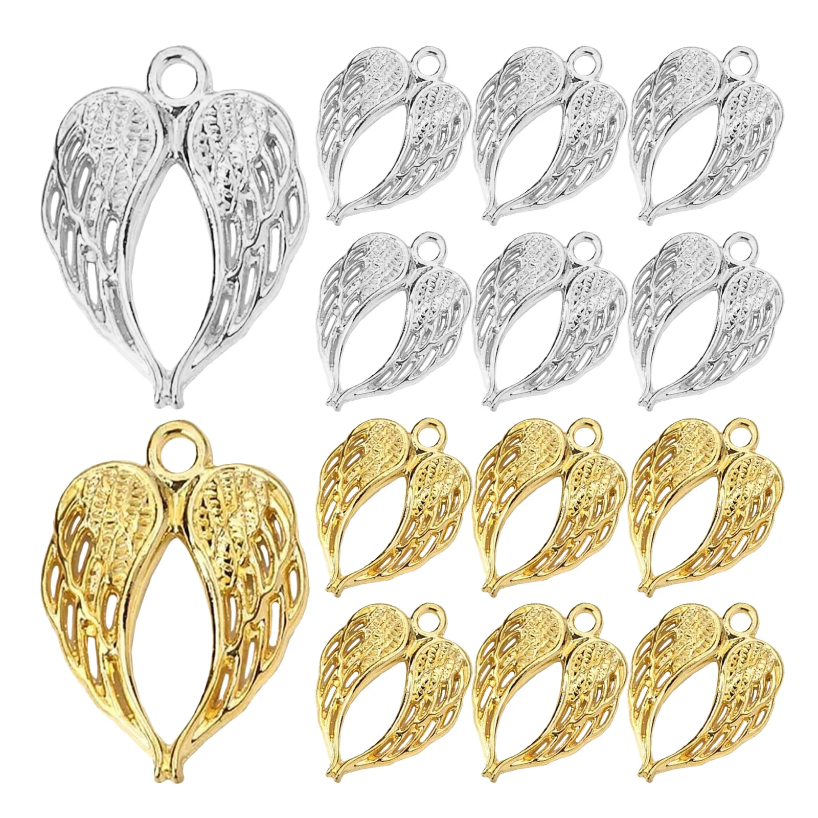 100pcs Angel Wing Charms For Jewelry Making Alloy Wing Pendants Diy Crafts Supplies - Bulk Metal Charms For Earrings Necklaces
100pcs Angel Wing Charms For Jewelry Making Alloy Wing Pendants Diy Crafts Supplies - Bulk Metal Charms For Earrings Necklaces