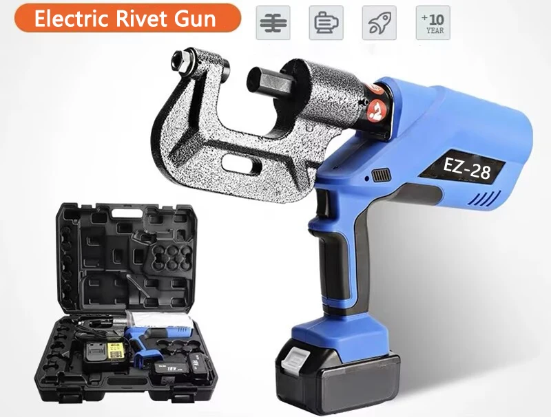 Electric Hydraulic Rivet Machine EZ-28 Automatic Portable Air Duct Flange Angle Iron Rivet Nut Tool Aluminium Rivet Nail Gun
Electric Hydraulic Rivet Machine EZ-28 Automatic Portable Air Duct Flange Angle Iron Rivet Nut Tool Aluminium Rivet Nail Gun