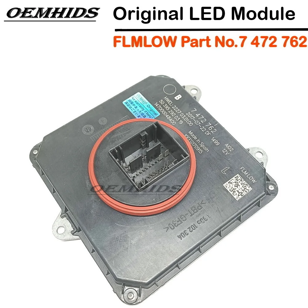 Original Oemhids 7472762 Ballast LED Headlamp Control Module For 5 6 7 Series G30 G31 G38 G12 FLMLOW Car Light Parts 63117472762
Original Oemhids 7472762 Ballast LED Headlamp Control Module For 5 6 7 Series G30 G31 G38 G12 FLMLOW Car Light Parts 63117472762