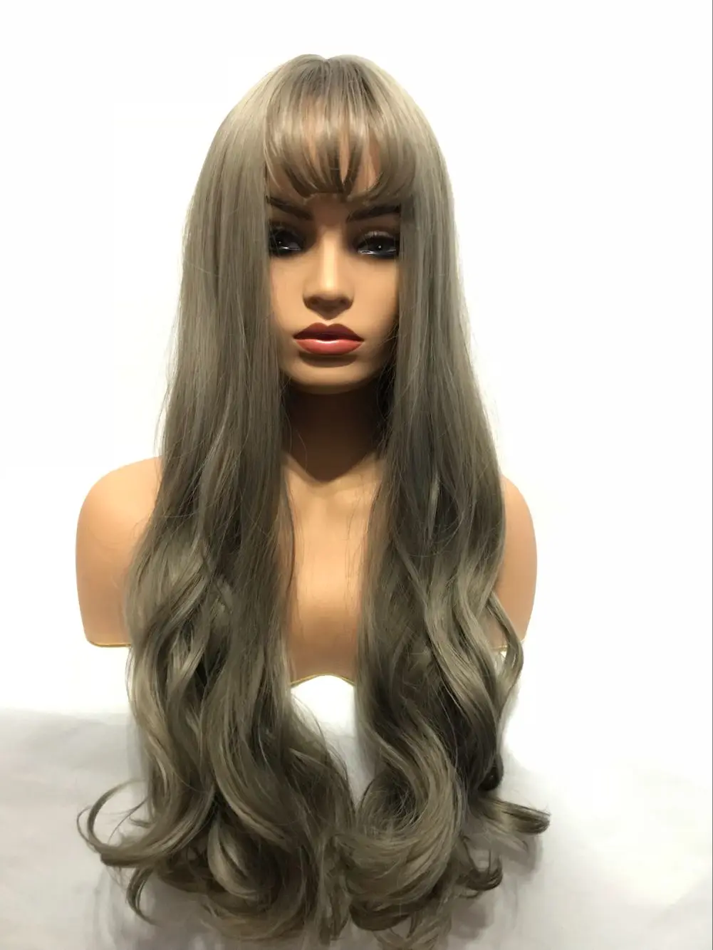 Casuarina equisetifolia long curly synthetic hair costume wig for women full wigs with air bangs
Casuarina equisetifolia long curly synthetic hair costume wig for women full wigs with air bangs