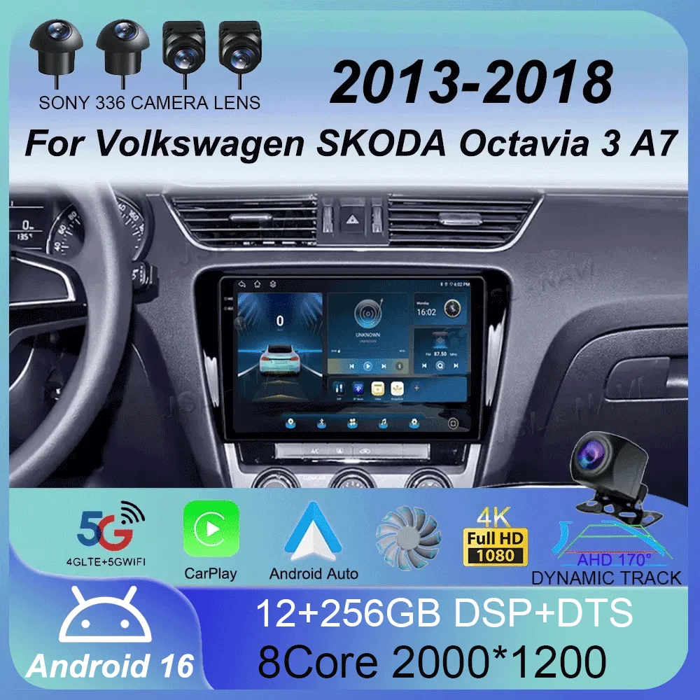 Android 16 Car Radio Multimedia for Volkswagen SKODA Octavia 3 A7 2013-2018 Video Player Navigation GPS Split Screen 4G 2 Din
Android 16 Car Radio Multimedia for Volkswagen SKODA Octavia 3 A7 2013-2018 Video Player Navigation GPS Split Screen 4G 2 Din