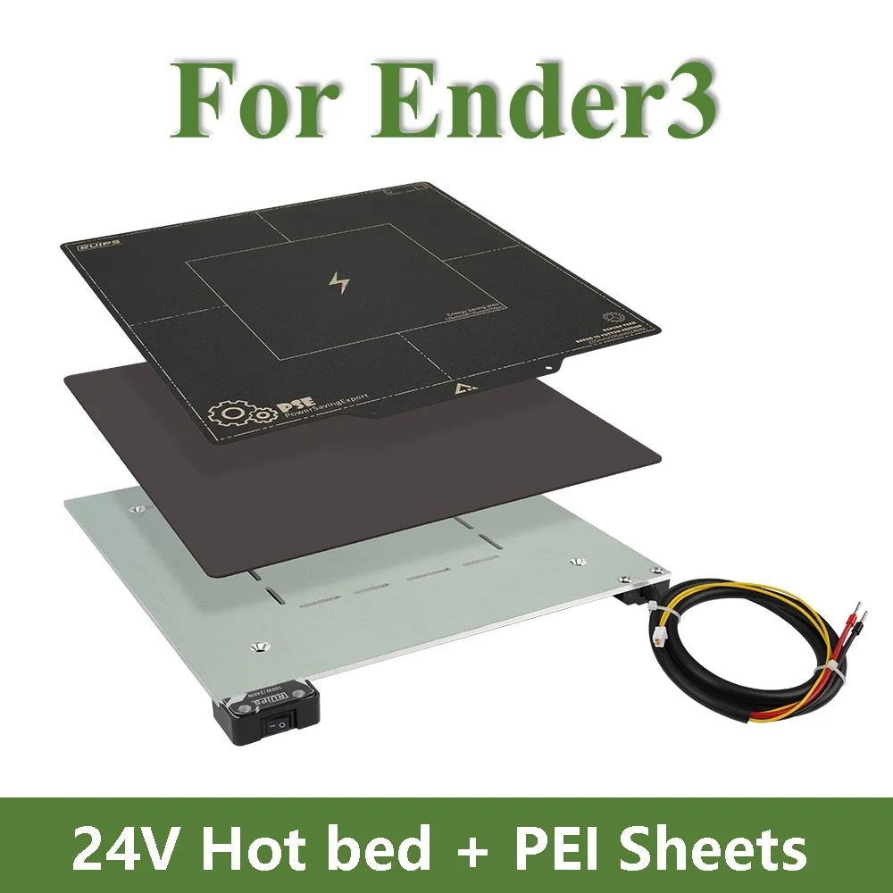 Ender3 Hot Bed 24V PCB алюминиевая пластина Heatbed Kit, детали для 3D-принтера, листы PEI, пружинная сталь, DIY 235x235 мм для 3D принтера Ender3
Ender3 Hot Bed 24V PCB алюминиевая пластина Heatbed Kit, детали для 3D-принтера, листы PEI, пружинная сталь, DIY 235x235 мм для 3D принтера Ender3