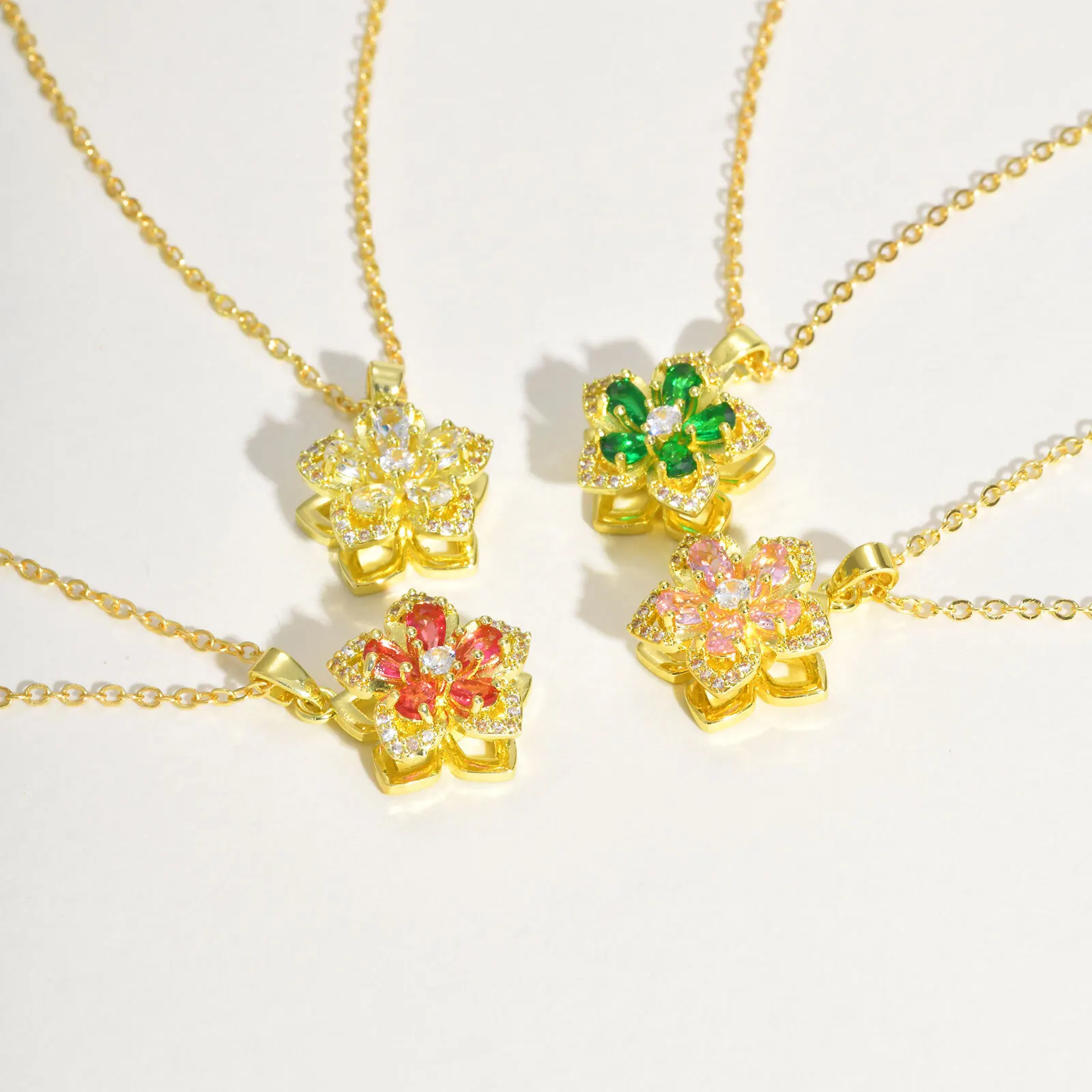 Vnox Luxury Colored Flower Pendant Necklace For Women,Dainty Cubic Zirconia Rotatable Petals Choker,Girls Jewelry Romantic Gifts
Vnox Luxury Colored Flower Pendant Necklace For Women,Dainty Cubic Zirconia Rotatable Petals Choker,Girls Jewelry Romantic Gifts