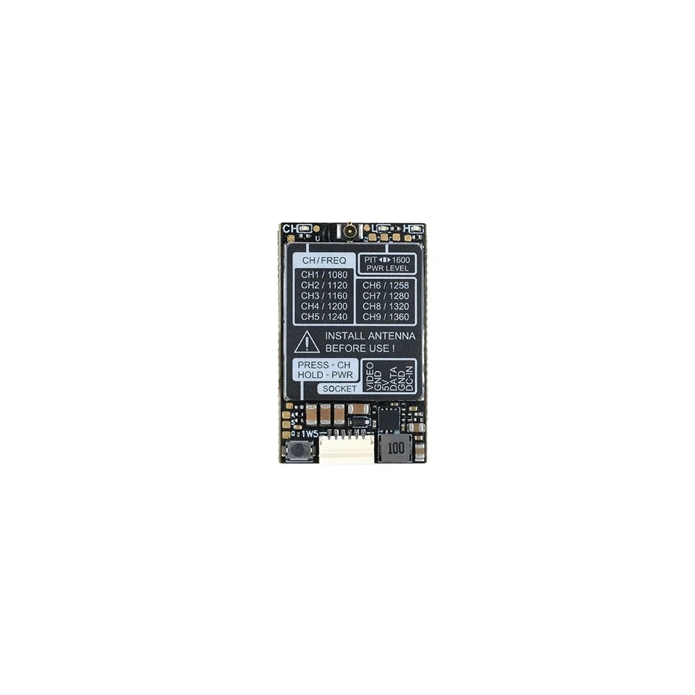 1.2G image transmission 1.3G 1.6W analog transmission image transmission through the machine FPV long-range including antenna
1.2G image transmission 1.3G 1.6W analog transmission image transmission through the machine FPV long-range including antenna