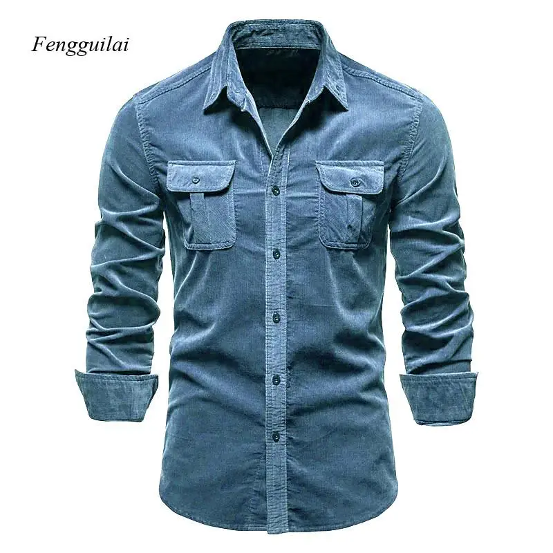 Japanese-Style Corduroy Men's Business-Fit Casual Shirt, New Style Long-Sleeved Coat for Men
Japanese-Style Corduroy Men's Business-Fit Casual Shirt, New Style Long-Sleeved Coat for Men