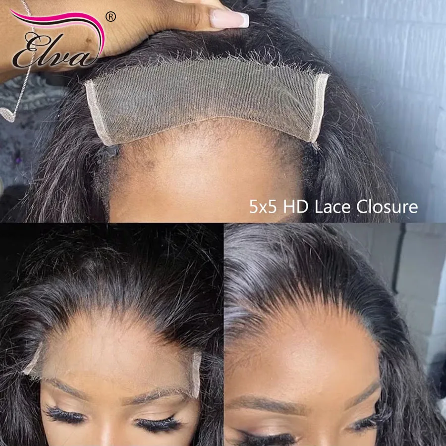 Elva Hair 5x5 HD Lace Closure Invisible HD Lace Melt Skins Human Hair Closure Pre Plucked 5X5 Real HD Lace Natural Black Closure
Elva Hair 5x5 HD Lace Closure Invisible HD Lace Melt Skins Human Hair Closure Pre Plucked 5X5 Real HD Lace Natural Black Closure
