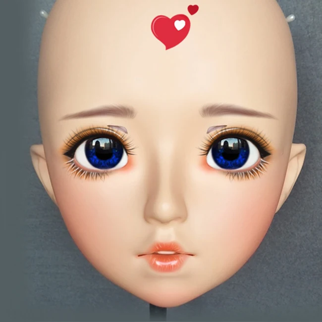 (Zhu-03)Female Sweet Girl Resin Half Head Kigurumi BJD Eyes Crossdress Cosplay Japanese Anime Role Lolita Mask With Eyes And Wig
(Zhu-03)Female Sweet Girl Resin Half Head Kigurumi BJD Eyes Crossdress Cosplay Japanese Anime Role Lolita Mask With Eyes And Wig